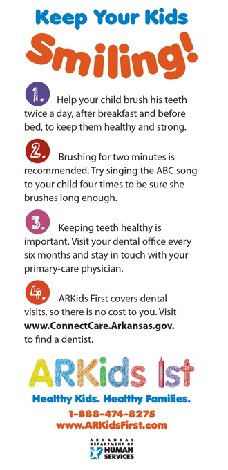 ARKids Dental Card